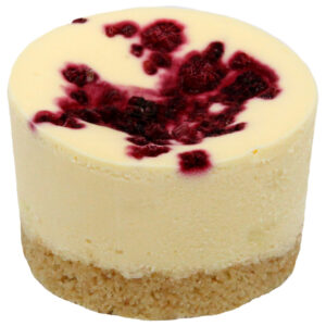 Raspberry & White Choc Cheesecake - Pack of 6